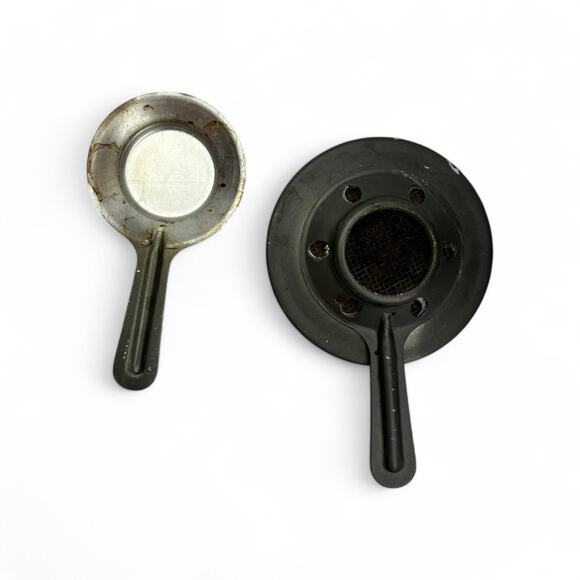 Vintage Copper Fondue Pot with Brass Accents and Stand - Made in Italy - Picture 10 of 16